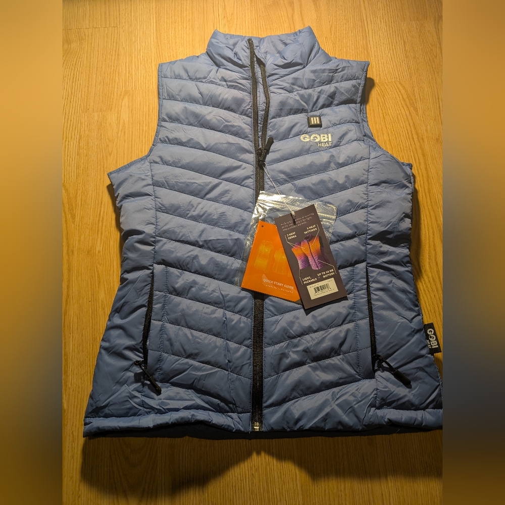 Gobi Heat Quilted Vest in Blue